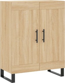 vidaXL Ντουλάπι Sonoma δρυς 69,5 x 34 x 180 εκ. από Επεξεργασμένο Ξύλο