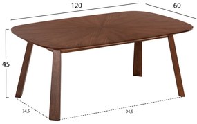 ΤΡΑΠΕΖΙ ΣΑΛΟΝΙΟΥ RINER HM9737 MDF ΣΕ ΚΑΡΥΔΙ ΧΡΩΜΑ 120x60x45Υεκ. (1 Τεμμάχια)