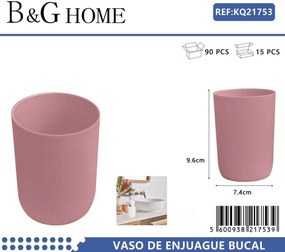 Θήκες οδοντόβουρτσας πλαστικές σε σετ 5Χ - Pink - 21753