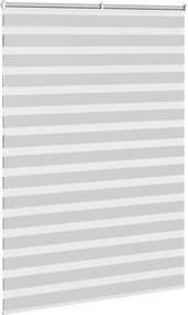 vidaXL Ζέβρα τυφλή Ανοιχτό Γκρι Πλάτος υφάσματος 155,9 εκ. Πολυεστέρας