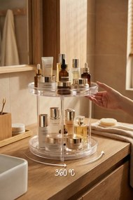 Διπλή περιστρεφόμενη οργάνωση μπάνιου και κουζίνας από ακρυλικό Διάφανο