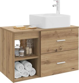 vidaXL Σετ Επίπλων Μπάνιου 2 τμχ. Artisan Δρυς Επεξεργασμένο Ξύλο