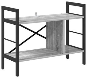 vidaXL Ράφι Βιβλίων Γκρίζο Σονομα 75 x 30 x 58,5 εκ.