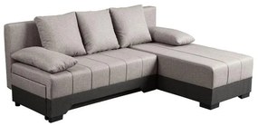 Corner Sofa - Bed Galina Beige - Brown 200x151x80 cm