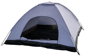 Muhler Σκηνή Camping Igloo Μπλε με Διπλό Πανί για 6 Άτομα 240x240x140εκ.