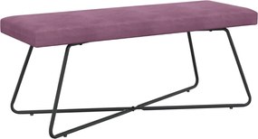 vidaXL παγκάκι Μονόχρωμο Μοβ 110 x 40 x 45 cm Βελούδο