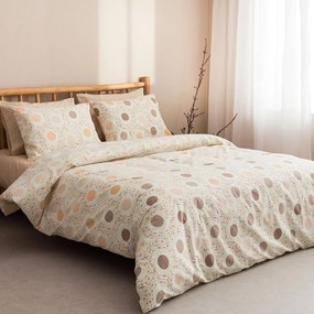 Σεντόνια Υπέρδιπλα (Σετ) Vesta Living Amanda 01 Μπεζ,Εκρού ΧΩΡΙΣ ΛΑΣΤΙΧΟ 240x260