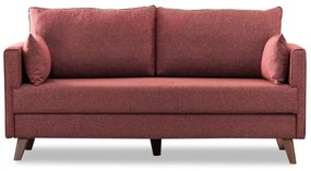 Καναπές - Κρεβάτι Τριθέσιος Bella 825BLC1517 208x81x85cm Claret Red