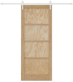 vidaXL Συρόμενη Πόρτα Άλλο ORKDAL Φυσικό και λευκό 86 x 211 cm