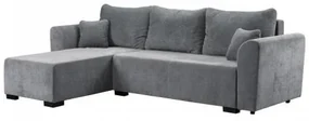 ΓΩΝΙΑΚΟΣ ΚΑΝΑΠΕΣ ΚΡΕΒΑΤΙ Migros ΓΚΡΙ ΧΡΩΜΑ 268x167x80εκ 21045241