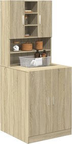 vidaXL Ντουλάπι Πλυντηρίου Sonoma Δρυς 70,5 x 24 x 90 εκ.