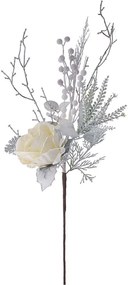 Λουλούδι - Κλαδί Τριαντάφυλλο 82006 65cm Cream