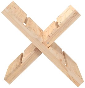vidaXL Ξυλοθήκη 47 x 39,5 x 48 εκ. από Μασίφ Ξύλο Πεύκου