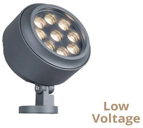 Προβολέας - Στήλος Κήπου Με Καρφί Ridox 4310700 LED 10W 630Lm 13x44,7cm Dark Grey Viokef