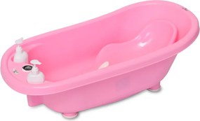 BATH TUB 88 CM WITH PLUG+THERM+BATH PAD PINK