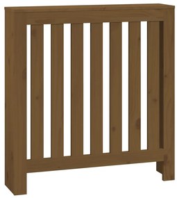 vidaXL Κάλυμμα Καλοριφέρ Καφέ μελί 79,5x19x84εκ. από Μασίφ Ξύλο Πεύκου