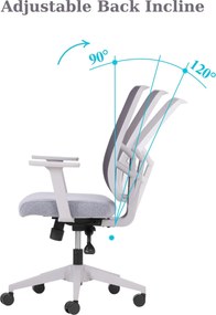 Office Chair Leto 108 - Grey Grey