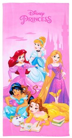 Παιδική Πετσέτα Θαλάσσης Microfiber (70x140) Dimcol Princess 73 Pink