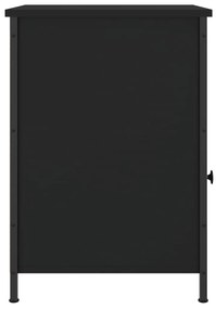 vidaXL Κομοδίνο Μαύρο 40 x 42 x 60 εκ. από Επεξεργασμένο Ξύλο