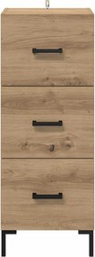 vidaXL Πλαϊνό γραφείο Artisan Oak 34,5 x 34 x 90 εκ.