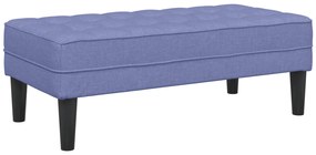 vidaXL Παγκάκι Τζην Μπλε 113x57x39 εκ. Υφασμάτινο