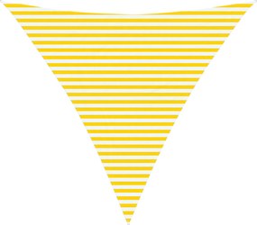 vidaXL Πανί σκιάς Κίτρινο και Λευκό 4,5 x 4,5 x 4,5 m