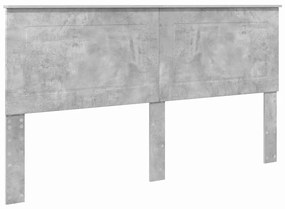 vidaXL Κεφαλάρι Σκυρόδεμα Γκρι 180 cm Επεξεργασμένο ξύλο
