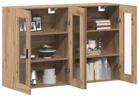 vidaXL Ντουλάπια Τοίχου 2 pcs artisan δρυς 69.5 x 34 x 90 εκ.