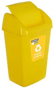 Heinner HR-AL-35G Κάδος απορριμάτων 35Lt Κίτρινος 35x29x57cm