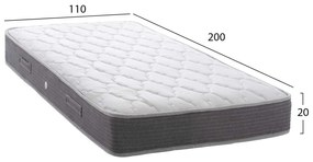 ΣΤΡΩΜΑ DREAMTOPIA ΣΕΙΡΑ LULLABY ALOE VERA HM655.110-200 BONNELL SPRING 110x200 εκ.