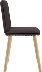 vidaXL Καρέκλες Τραπεζαρίας 6 τεμ. Σκούρο Καφέ Υφασμάτινες
