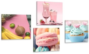 Σετ εικόνων για τους λάτρεις των γλυκών - 4x 60x60