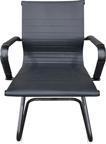 Καρέκλα γραφείου επισκέπτη Valter pakoworld pu μαύρο 55.5x48x88εκ