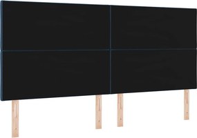 vidaXL LED κεφαλάρι Μπλε 200 cm ύφασμα