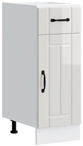 ντουλάπι βάσης κουζίνας Lucca Λευκό Υψηλής στιλπνότητας