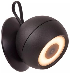 Φωτιστικό Επίτοιχο Lucide 27251-02-30 LUNEX Μαύρο Ματ (Black Mat) 3000 K