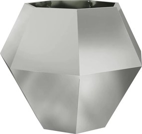 vidaXL Γλάστρα Ασημί 100 x 100 x 80 εκ Επικαλυμμένος Χάλυβας