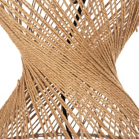 Φωτιστικό Δαπέδου Μέταλλο-Paper Rope Σε Καφέ-2 Λάμπες Φ30x134Υεκ.