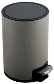 Κάδος Απορριμμάτων Μεταλλικός Riku 5Lt 05394.004 25x20x30cm Taupe Metal