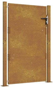 vidaXL Πόρτα Κήπου 100x125 εκ. από Ατσάλι Corten