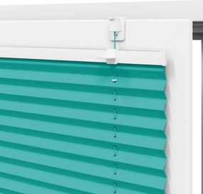VidaXL Πλισέ Στόρι Πετρόλ 45x100 εκ. Πλάτος Υφάσματος 44,4 εκ. Πολυεστέρας