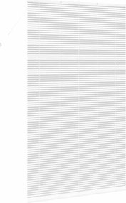 vidaXL Βενετσιάνικες Ρόδες Λευκό 220 x 135 εκ Αλουμίνιο