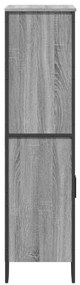 vidaXL Ντουλάπι Γκρι Sonoma 79,5x35,5x137,5 εκ. Επεξεργασμένο Ξύλο