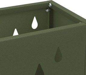 vidaXL Βάση ομπρέλας βροχής Λαδί 28 x 12 x 41 εκ Ατσάλι