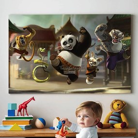 Παιδικός πίνακας σε καμβά Kung Fu Panda KNV0178 80cm x 120cm