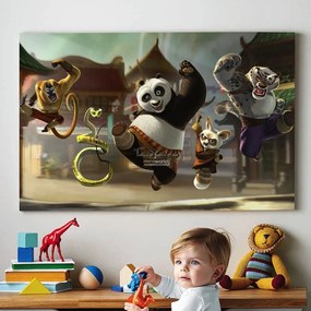 Παιδικός πίνακας σε καμβά Kung Fu Panda KNV0178 120cm x 180cm Μόνο για παραλαβή από το κατάστημα