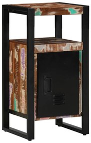 vidaXL Σετ Επίπλων Μπάνιου με πόρτα 2 pcs Καφέ Μασίφ ανακυκλωμένο ξύλο