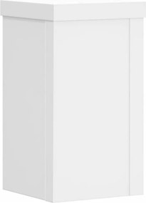 vidaXL Βάσεις Φυτών 2 τεμ. Λευκές 10x10x18 εκ. από Επεξεργασμένο Ξύλο