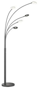 Επιδαπέδιο Φωτιστικό LED Μέταλλο Dent Η225 Φ79 Fischer Honsel-40402-Μαύρο 40402