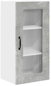 vidaXL Ντουλάπα Κουζίνας με ράφι Σκυρόδεμα Γκρι 40 x 31 x 80 εκ.